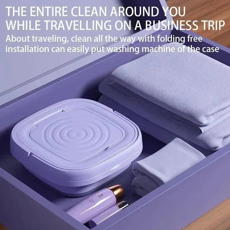 Portable Foldable Mini Laundry Machine | Lightweight & Space-Saving Washer