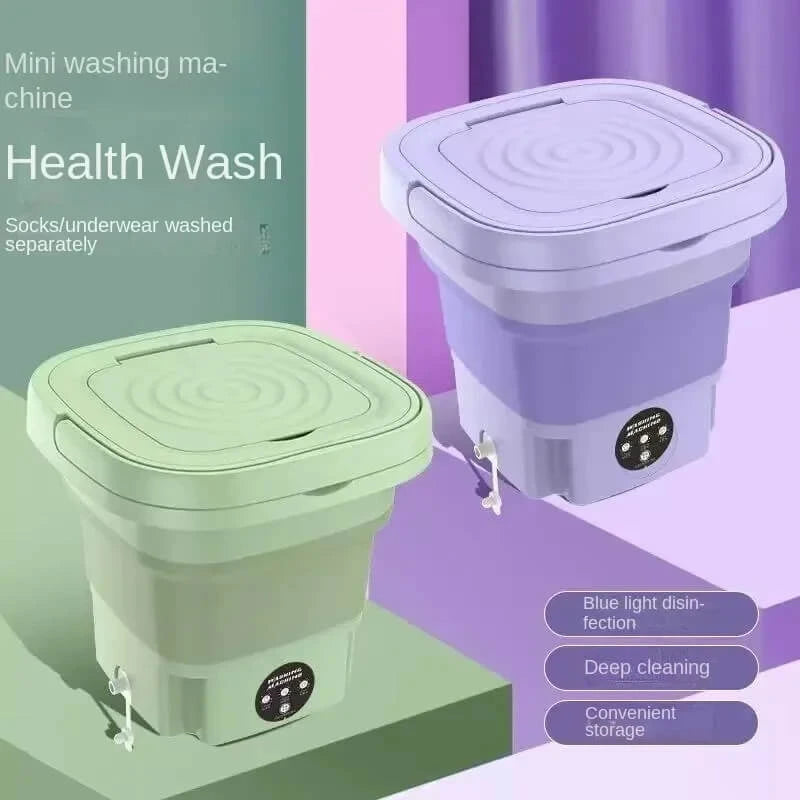Portable Foldable Mini Laundry Machine | Lightweight & Space-Saving Washer