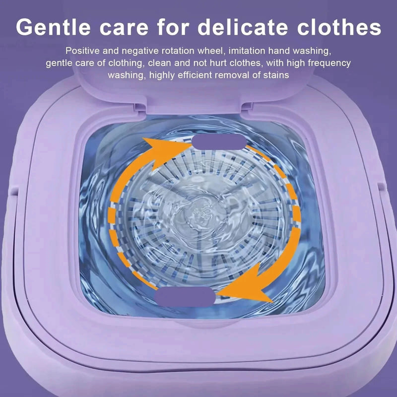 Portable Foldable Mini Laundry Machine | Lightweight & Space-Saving Washer