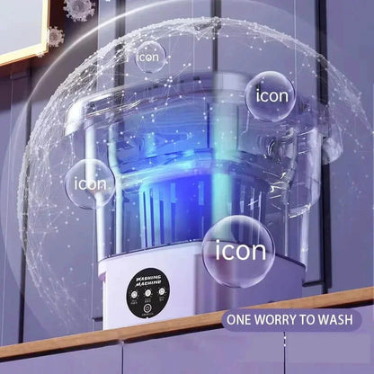 Portable Foldable Mini Laundry Machine | Lightweight & Space-Saving Washer
