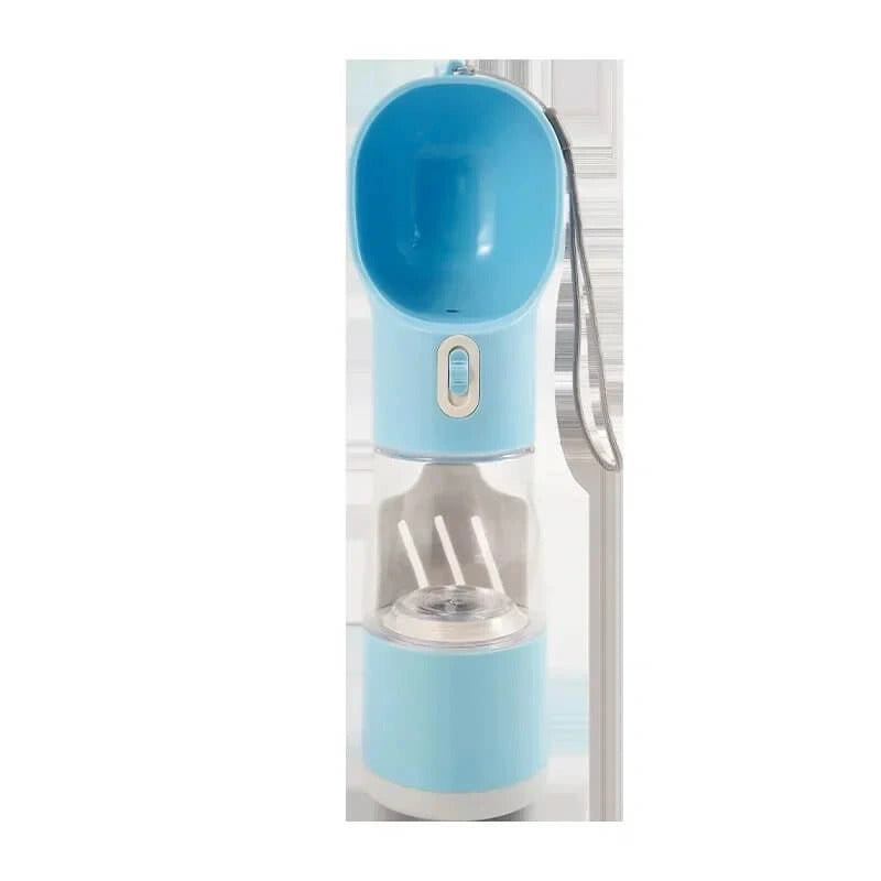 Dog Water Bottle with Built-In Waste Bag Storage – Leakproof, Portable & Easy to Carry