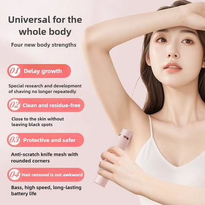 2-in-1 Double Head Electric Shaver – Fast, Comfortable & Cordless Grooming Tool