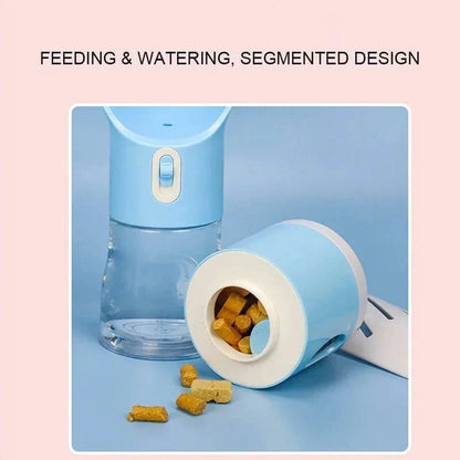 Dog Water Bottle with Built-In Waste Bag Storage – Leakproof, Portable & Easy to Carry