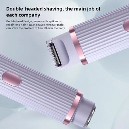 2-in-1 Double Head Electric Shaver – Fast, Comfortable & Cordless Grooming Tool