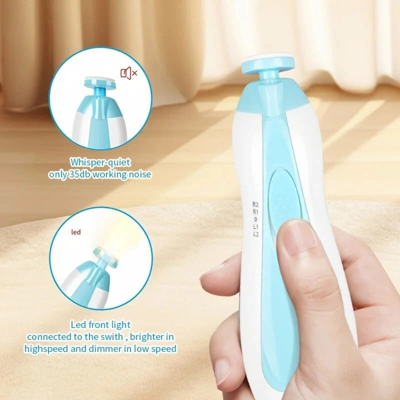 Electric Baby Nail Trimmer Set – Gentle Nail Care Tool for Newborns, Toddlers & Kids
