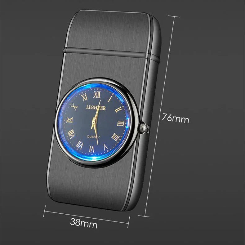 New Watch With Light Inflatable Windproof Torch Lighter