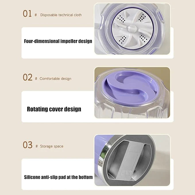 Wireless Charging Mini Washing Machine